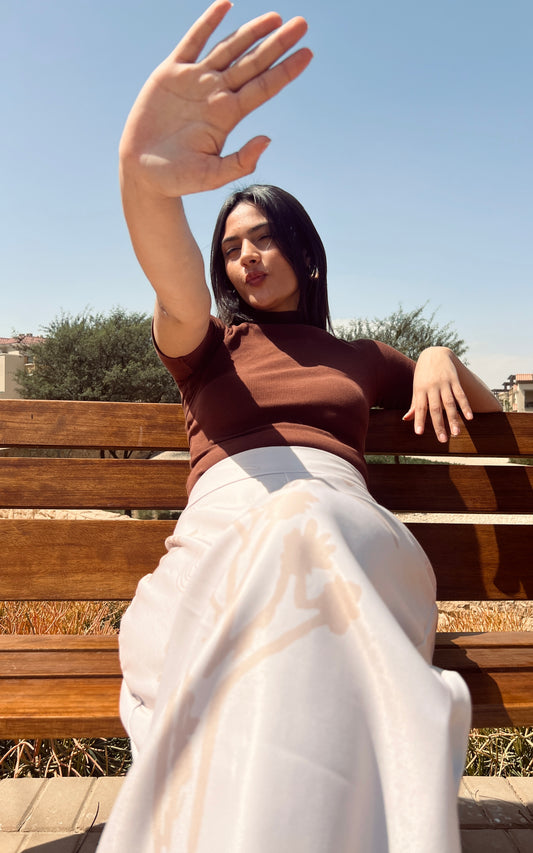 Greish Beige Free Pants