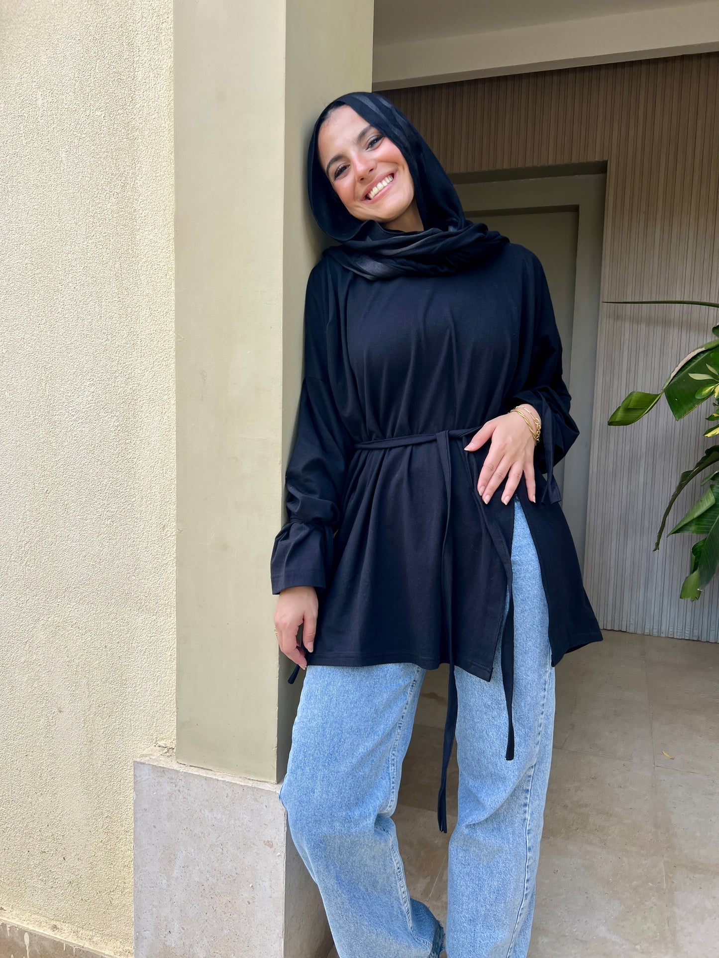 Black Puffy T-Shirt
