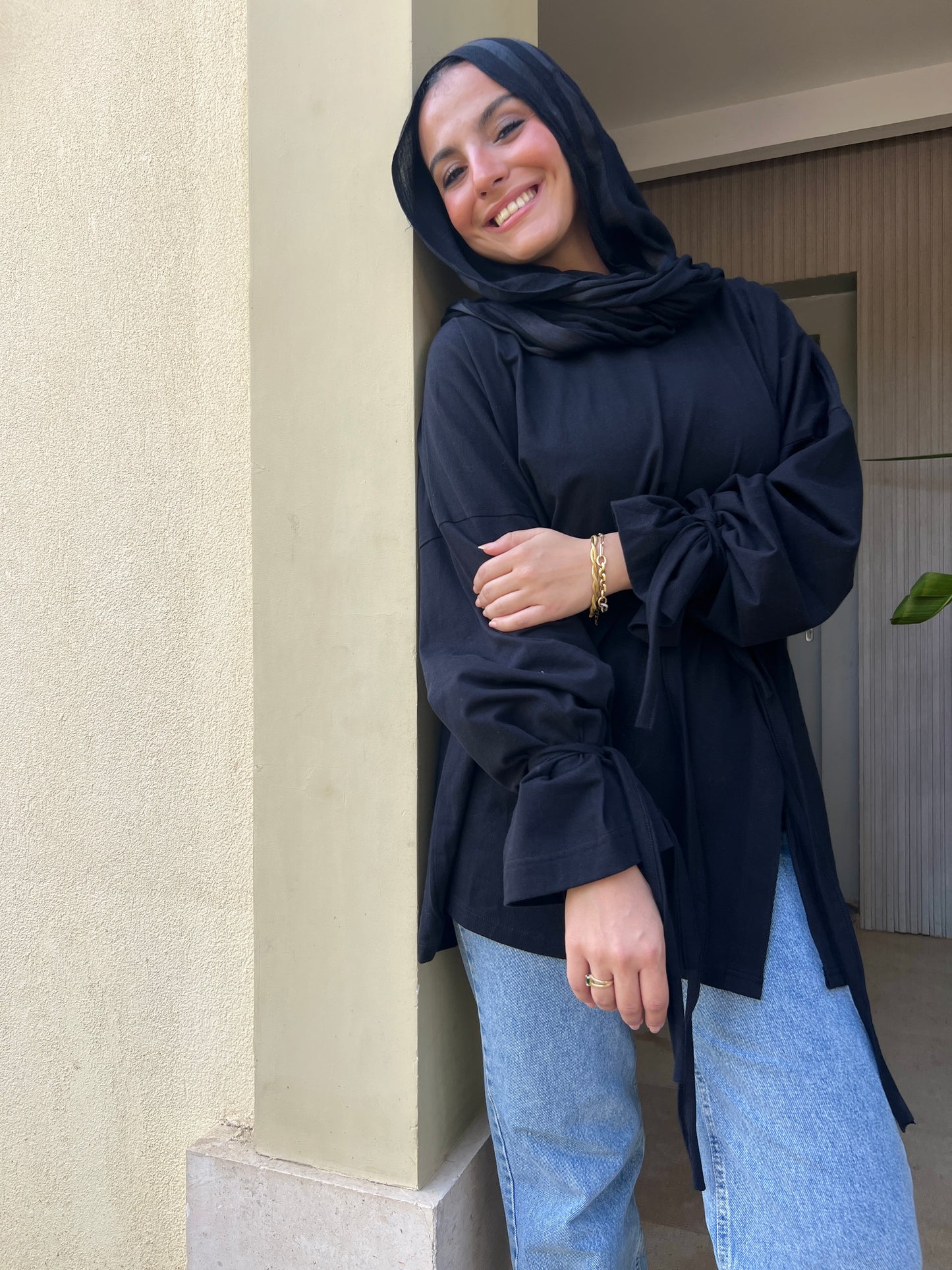 Black Puffy T-Shirt