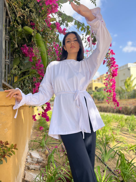 White Puffy T-Shirt