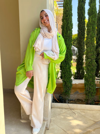 Nazli in Lime Green