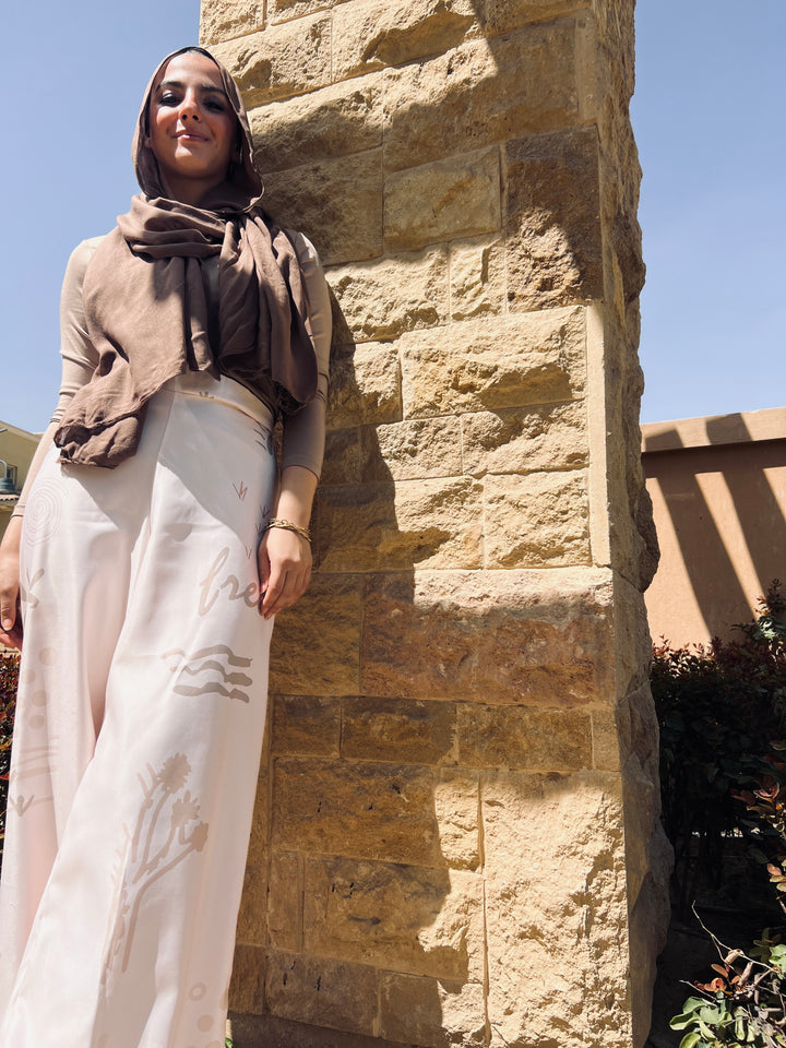 Beige Free Pants